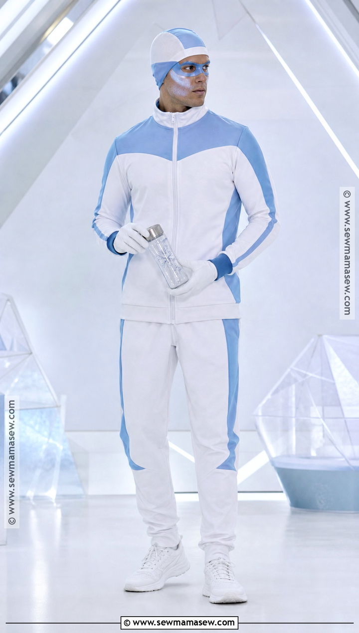 Frozone Costume With White Tracksuit - 30 Easy Superhero Costumes