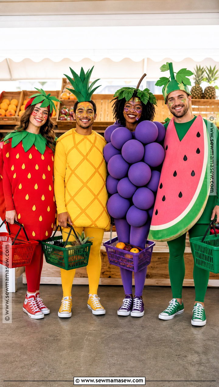 Fruit Salad Group Costume - 45 4 people halloween costumes