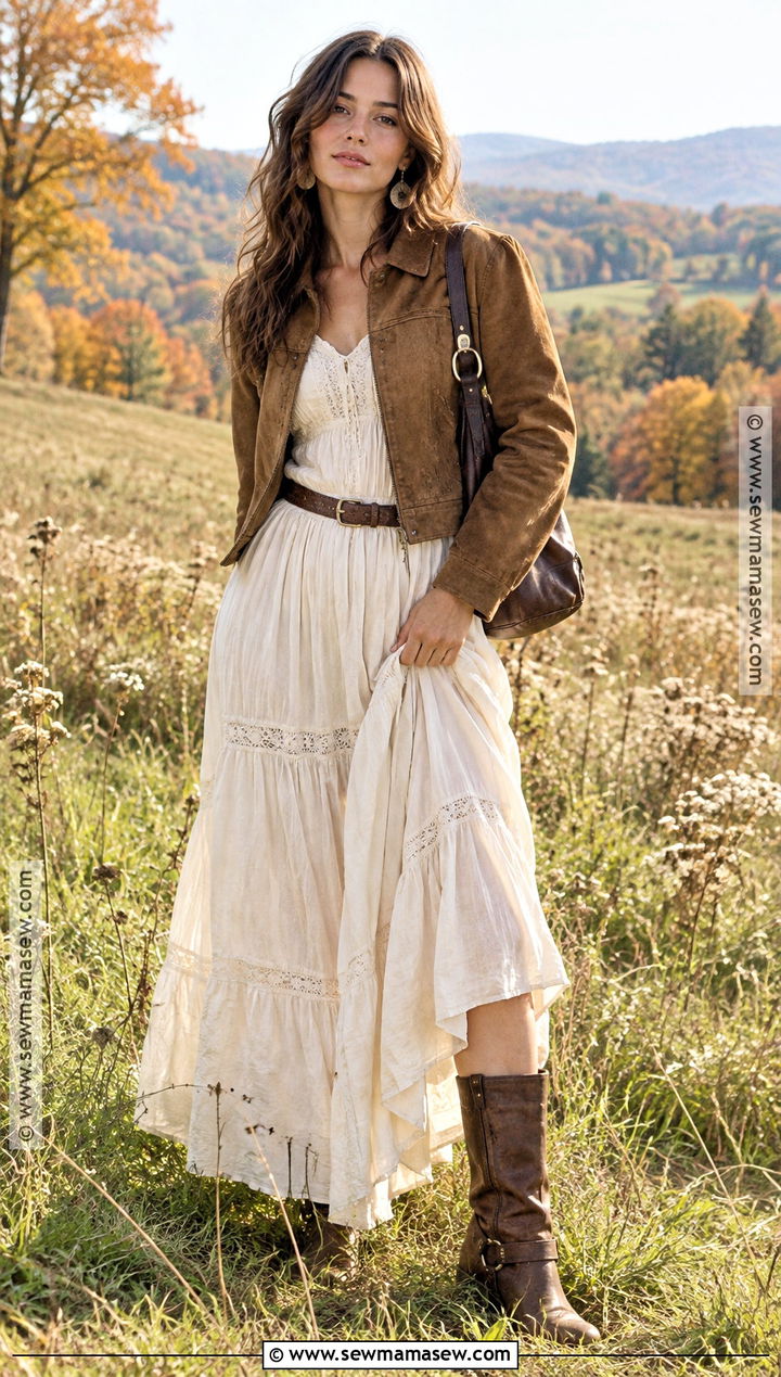 Frye Boots With A White Maxi Dress - 25 frye boots outfit fall