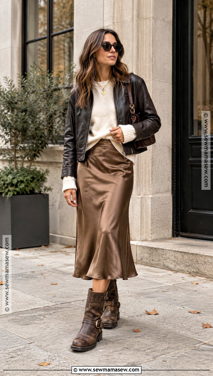 Frye Harness Boots With A Slip Skirt - 25 frye boots outfit fall