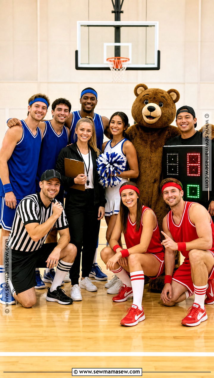 Full Basketball Game Group Costume - 30 basketball costume ideas