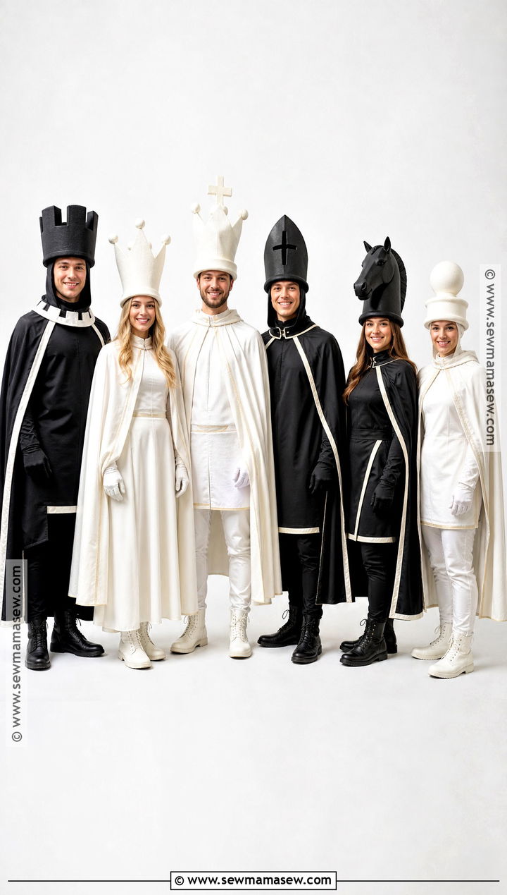 Full Chess Set Group Costume - 30 chess costume ideas