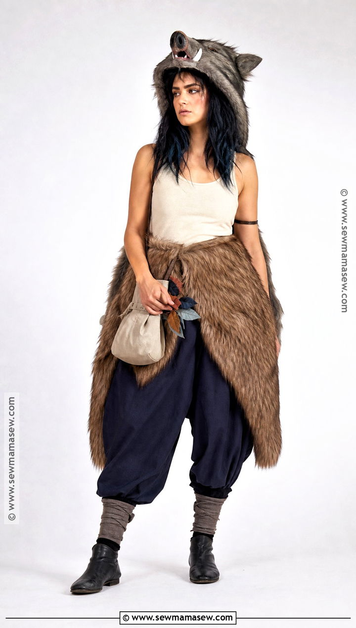 Full Coverage Inosuke Cosplay With Tank Top - 30 Inosuke Cosplay Ideas for Females