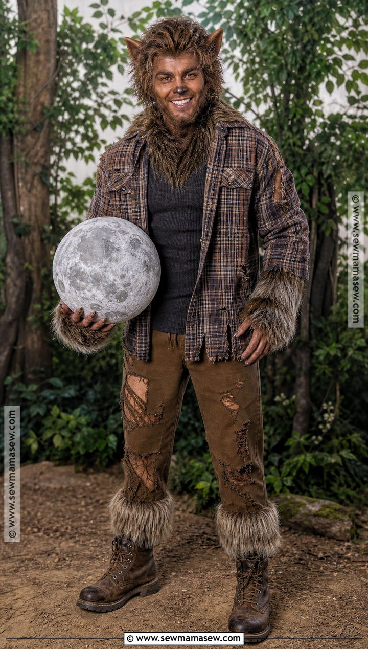 Full Moon Werewolf Costume With Faux Fur - 30 horror costumes