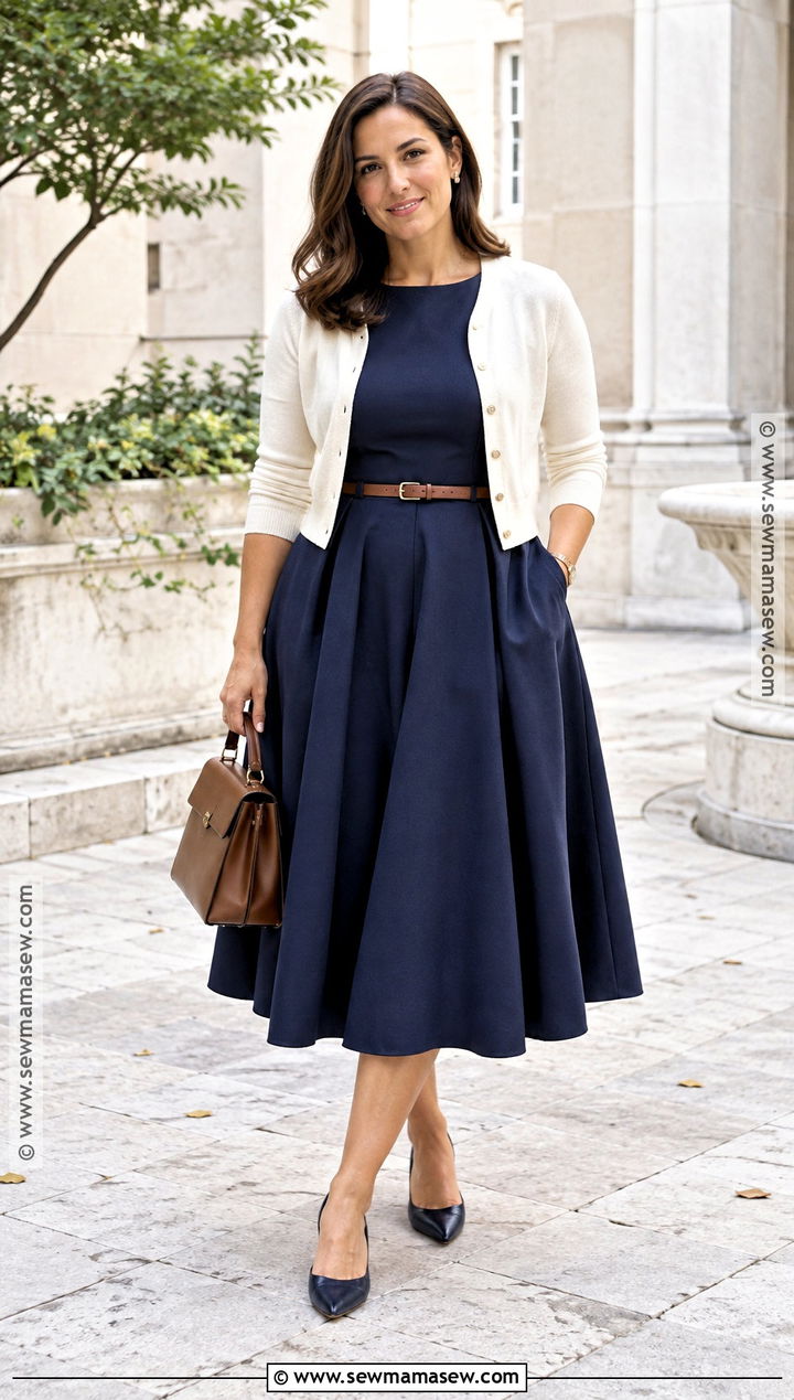 Full Skirt Dress With Kitten Heels - 15 2026 fall dress trends