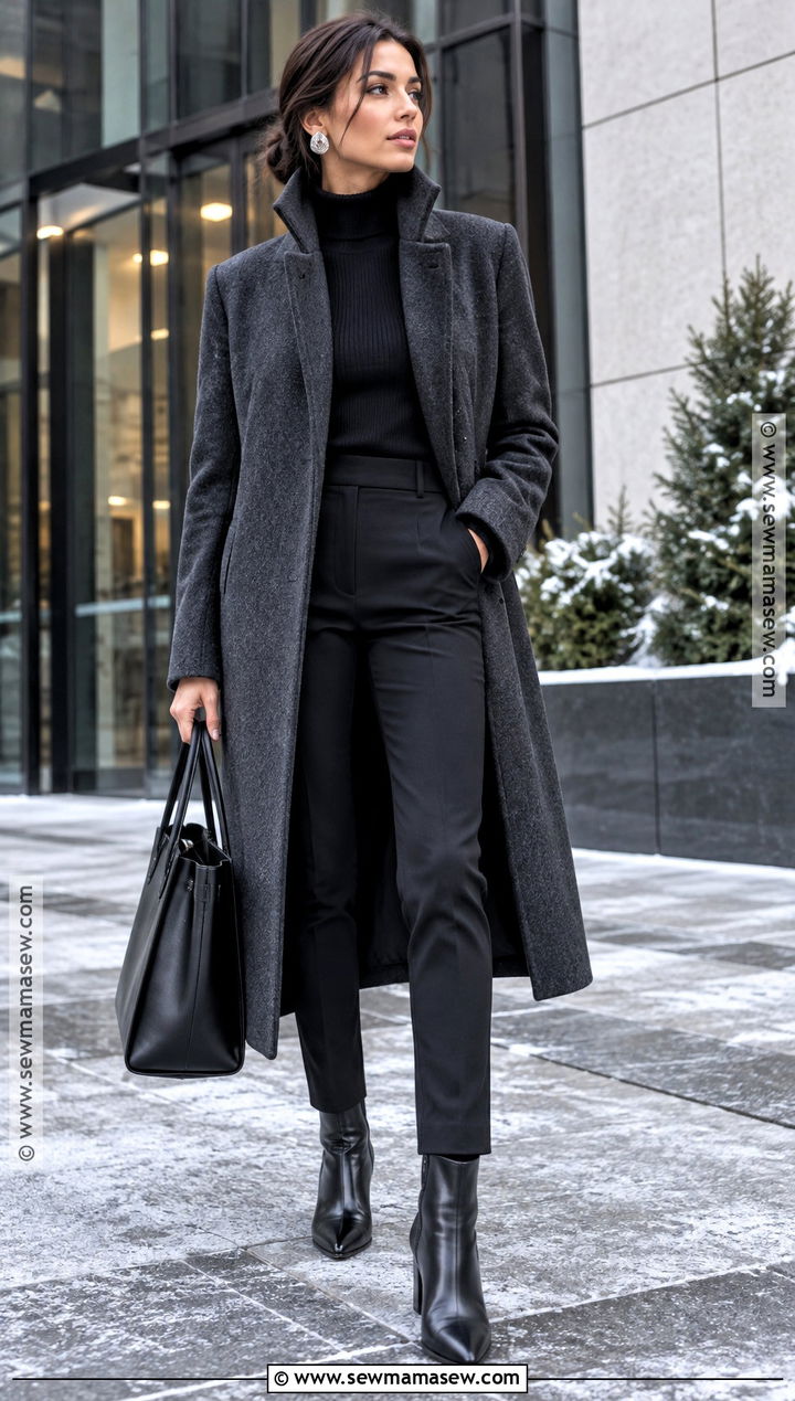 Funnel Neck Coat Outfit - 20 2026 Fall Winter Fashion Trends