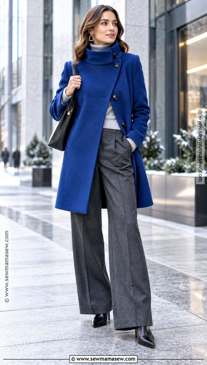 Funnel Neck Coat Outfit - 15 fall winter coats for women