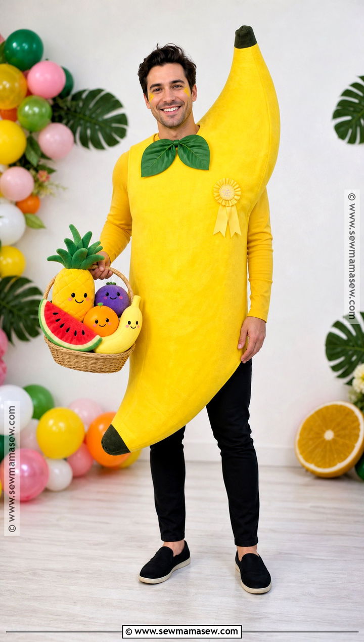 Funny Banana Costume With Yellow Suit - 40 halloween costumes for men