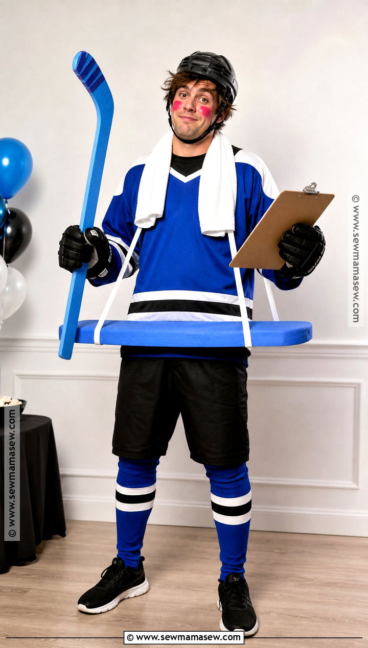 Funny Benchwarmer Hockey Player Costume - 30 hockey player costume ideas