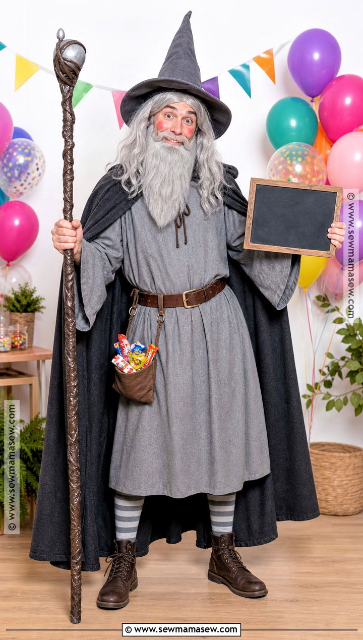 Funny Gandalf Costume With Party Sign - 30 gandalf costume ideas