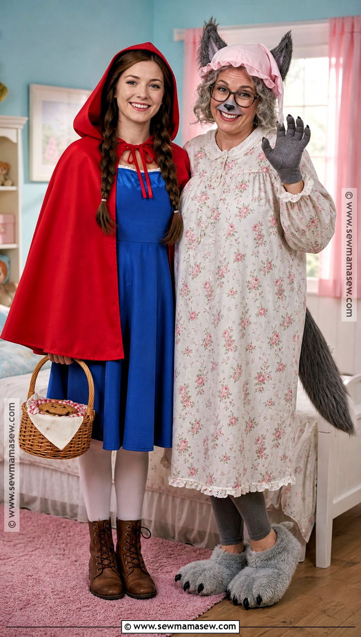 Funny Grandma Wolf And Little Red Riding Hood Costume - 30 Wolf And Little Red Riding Hood Costume Ideas