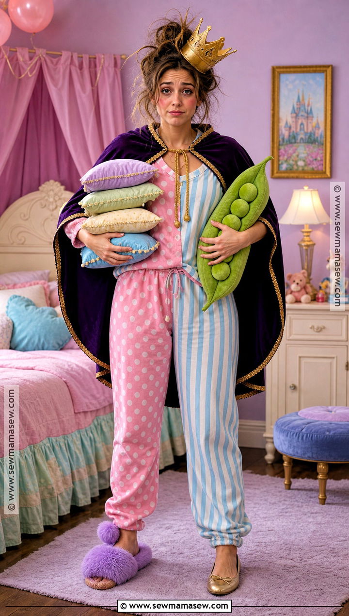 Funny Sleepless Princess And The Pea Costume - 30 princess and the pea halloween costume ideas