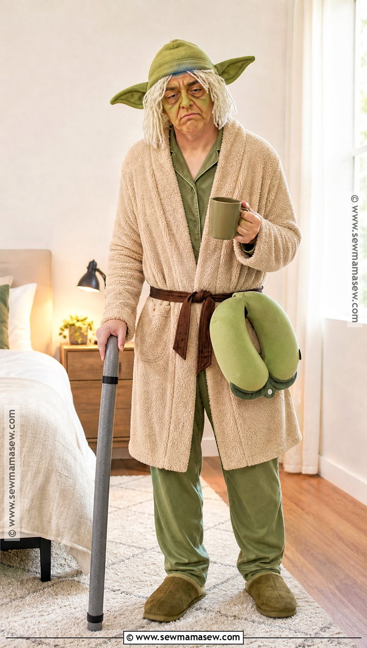 Funny Sleepy Yoda Costume - 35 yoda costume ideas