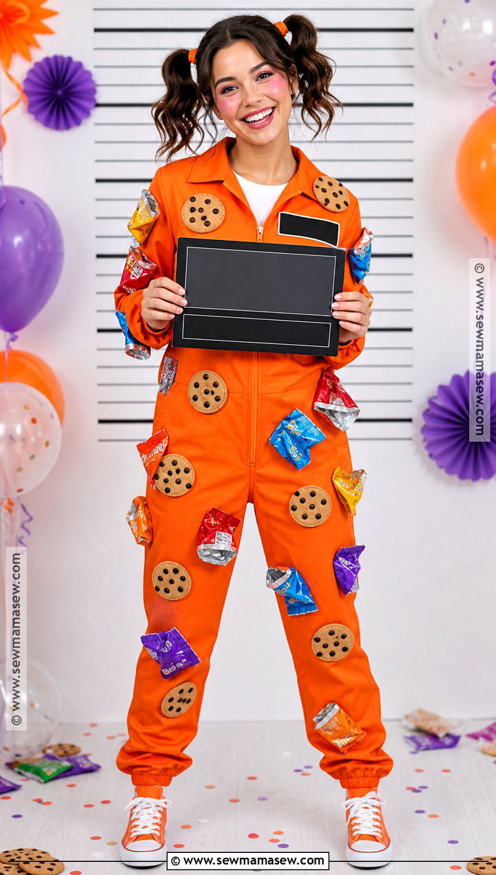 Funny Snack Thief Prisoner Costume - 30 prisoner costume ideas for women