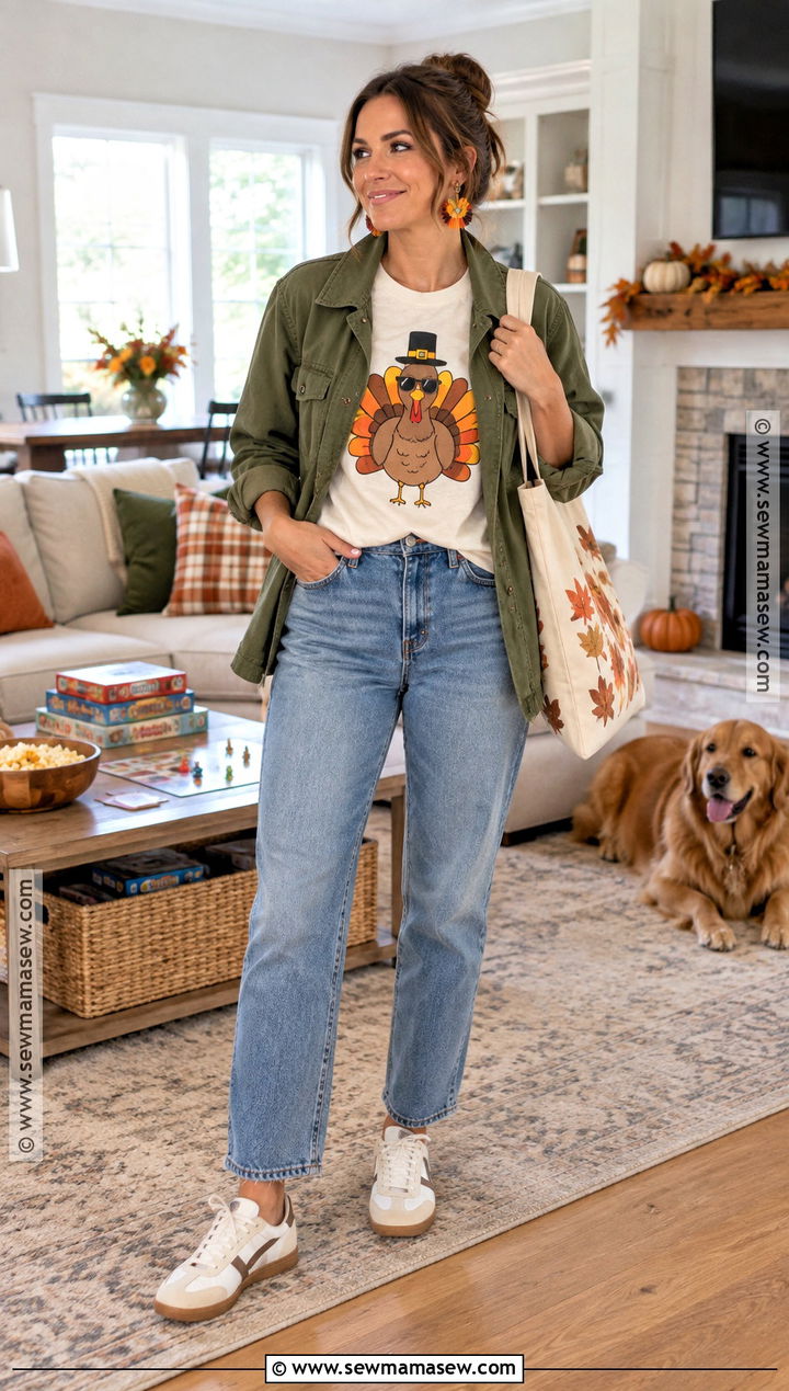 Funny Thanksgiving T Shirt With Relaxed Jeans - 20 thanksgiving t shirts