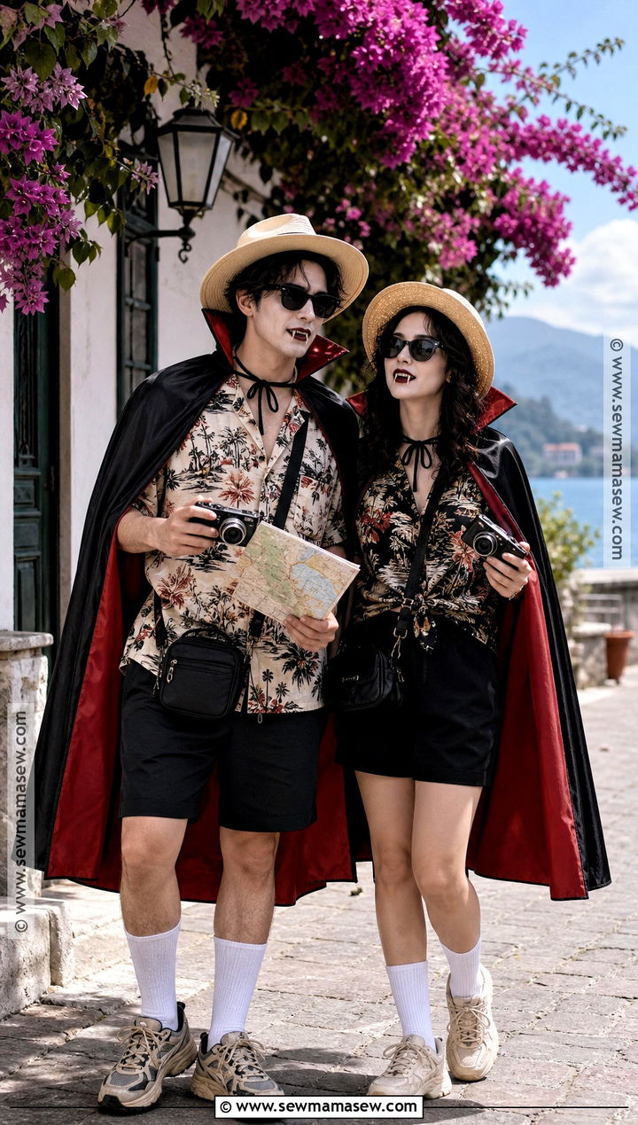 Funny Tourist Vampire Couple Costume - 35 vampire costume ideas for couples