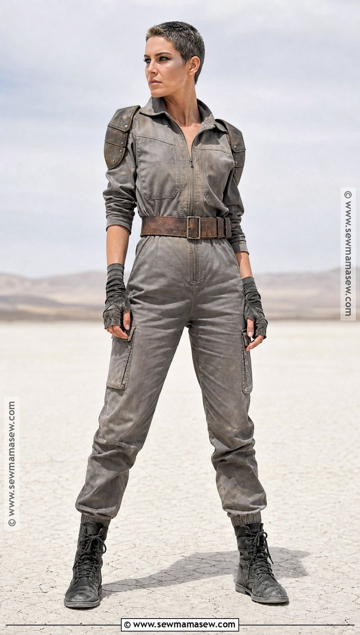 Furiosa Costume With Utility Jumpsuit - 30 short hair costume ideas halloween