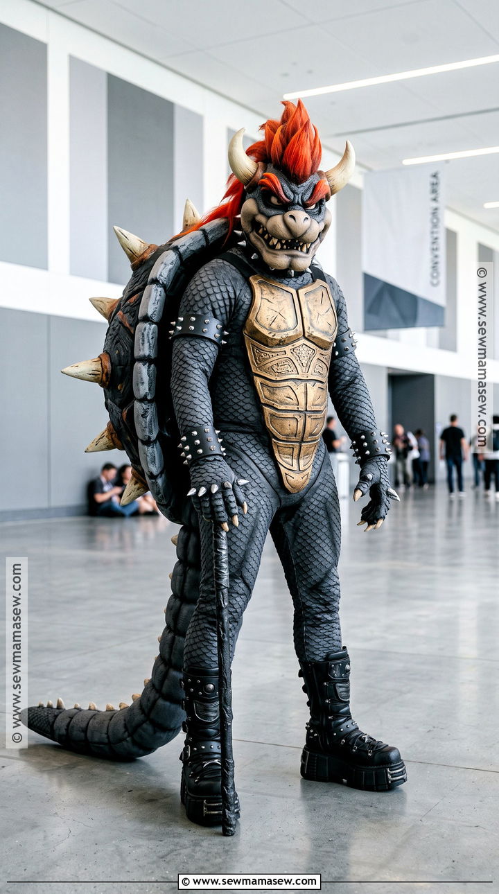 Fury Bowser Cosplay With Black Shell - 30 bowser cosplay ideas