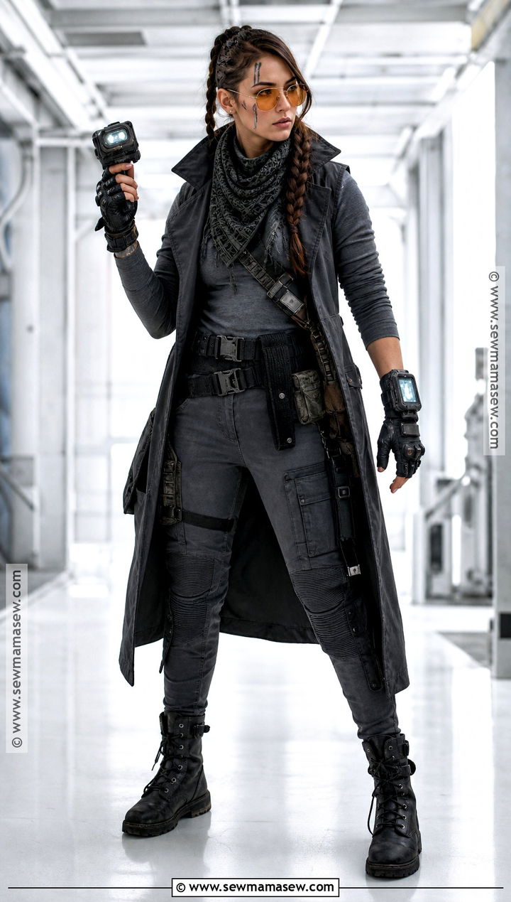Futuristic Bounty Tracker Cyberpunk Cosplay - 35 cyberpunk cosplay ideas
