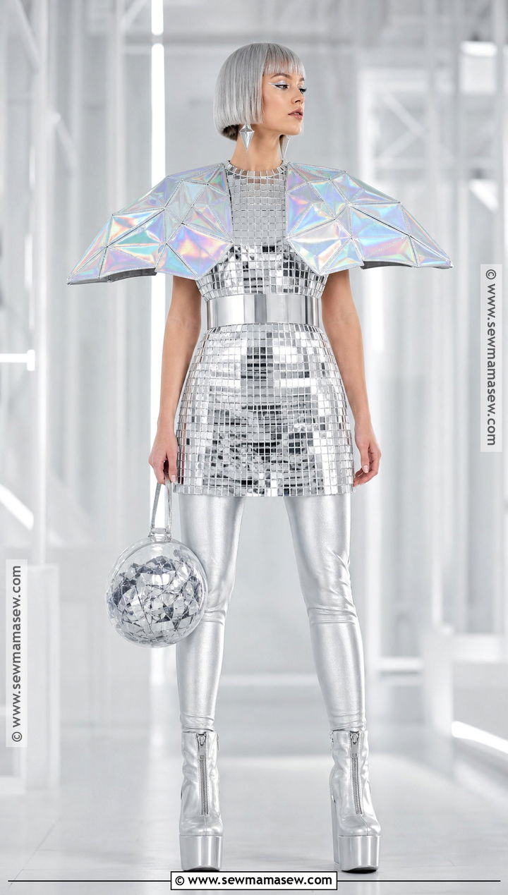 Futuristic Disco Ball Costume - 30 disco ball halloween costume ideas