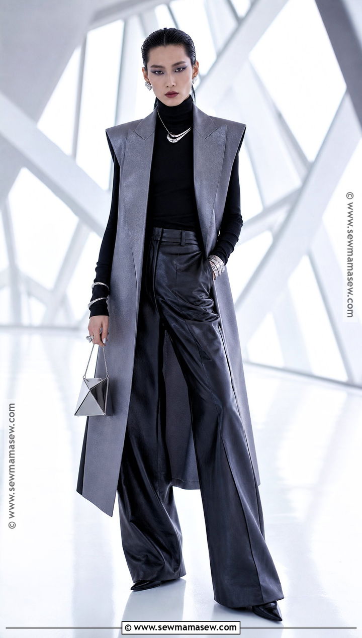 Futuristic Silver And Black Vampire Outfit - 40 modern vampire outfit ideas