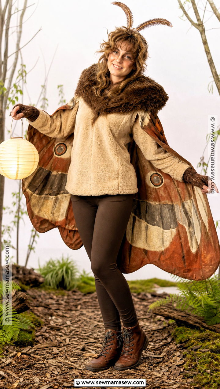 Fuzzy Brown Moth Costume - 35 bug costume ideas
