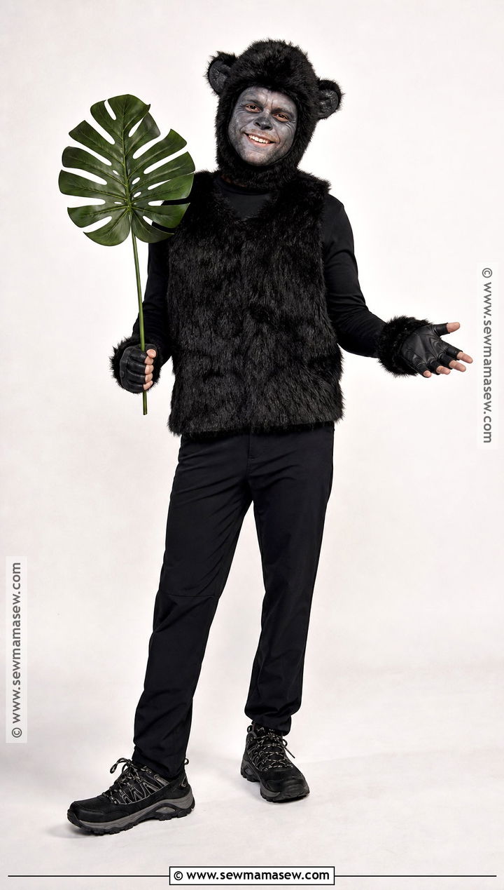Fuzzy Gorilla Costume - 40 animal costume ideas
