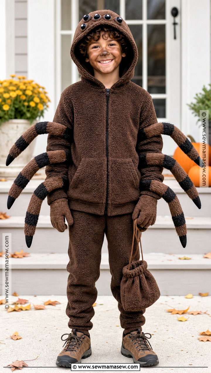 Fuzzy Tarantula Spider Costume - 30 spider costume ideas for kids