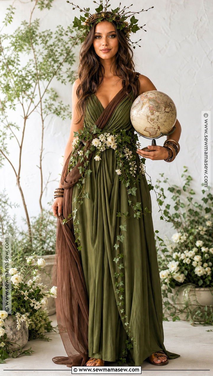 Gaia Earth Goddess Costume - 50 greek goddess costume ideas