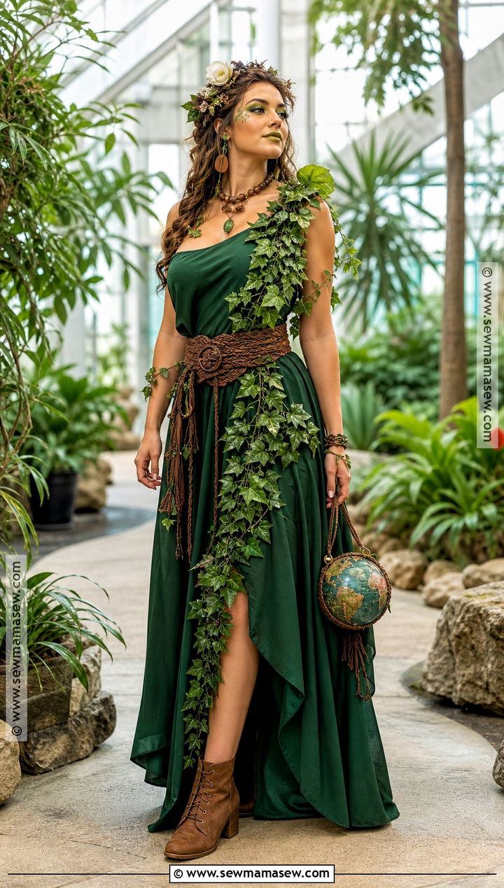 Gaia Earth Goddess Costume - 35 Goddess Halloween Costume Ideas
