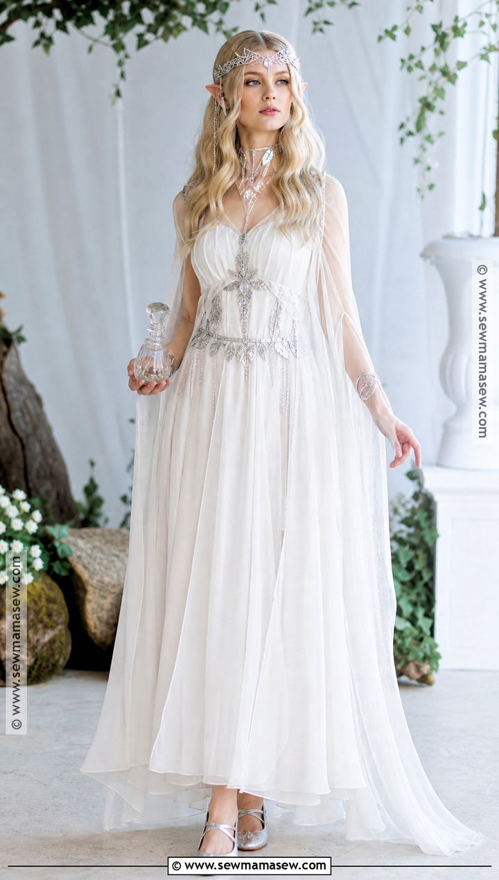 Galadriel Costume With White Dress - 35 white dress halloween costume ideas