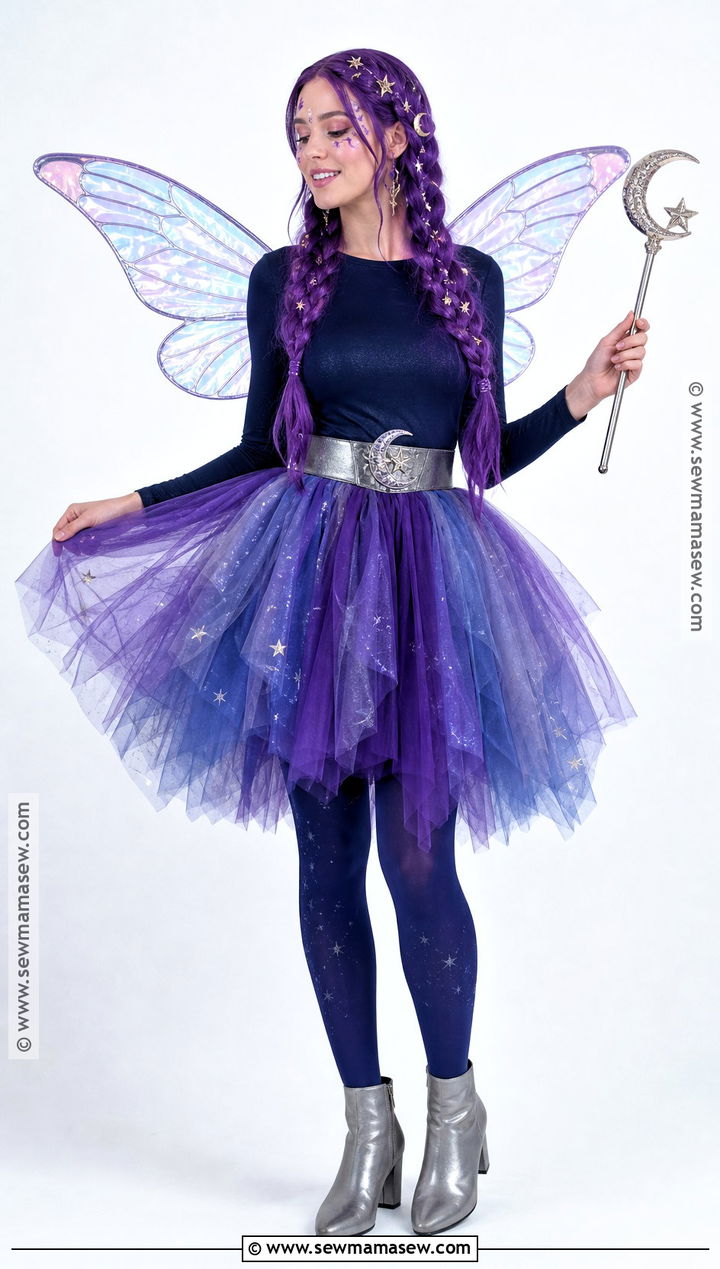 Galaxy Fairy Costume With Purple Hair - 30 purple hair costume ideas