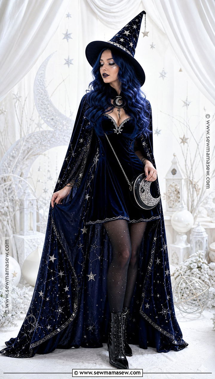 Galaxy Witch Costume With Blue Hair - 30 halloween costumes blue hair