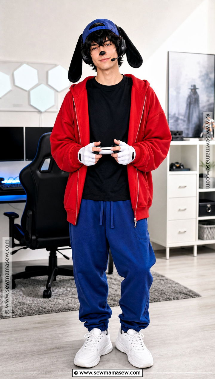 Gamer Max Goof Costume With Headset - 40 max goofy costume ideas