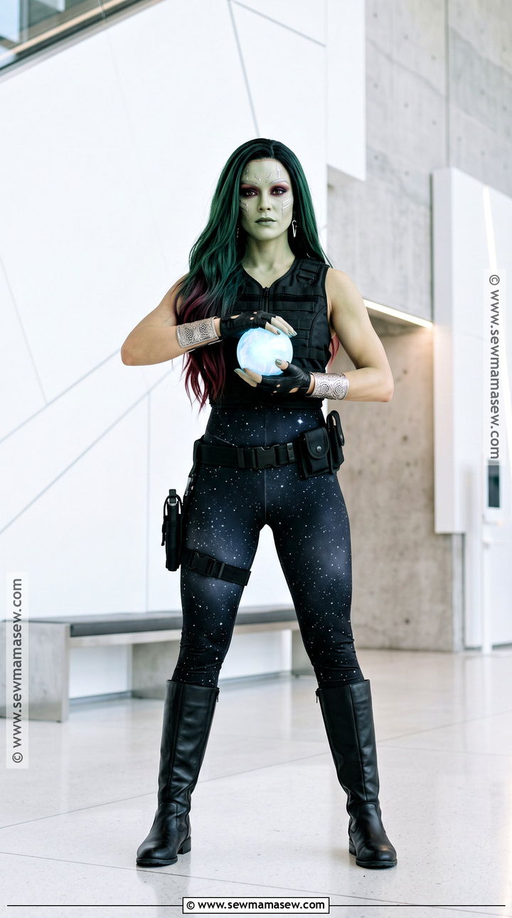 Gamora Costume With Dark Green Hair - 30 green hair costume ideas