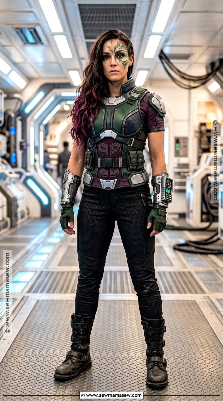 Gamora Green Space Warrior Costume - 35 green halloween costumes