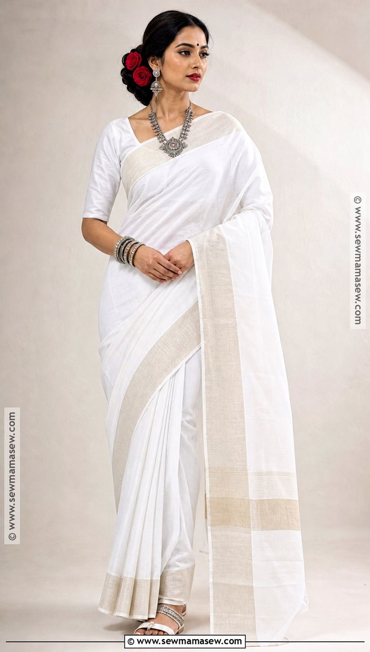 Gangubai White Sari Cosplay - 30 Bollywood Cosplay Ideas