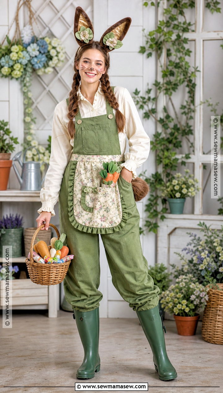Garden Bunny Costume - 30 Halloween Bunny Costume Ideas