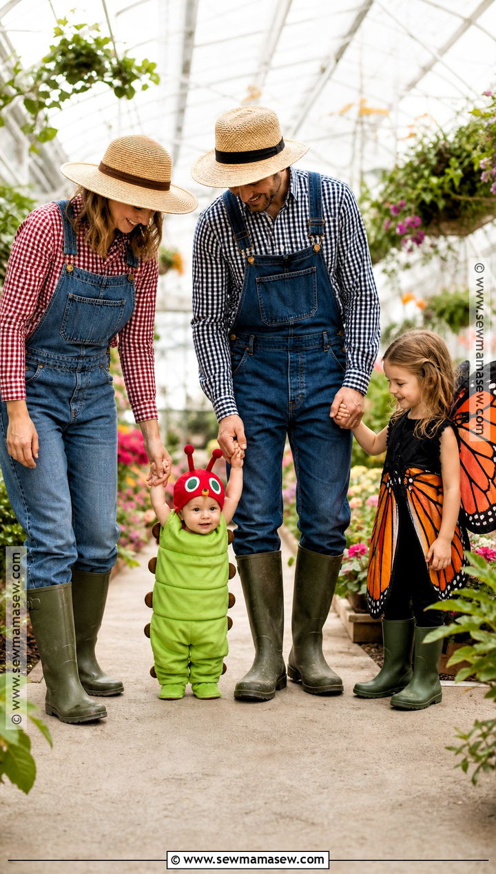 Garden Family And Baby Caterpillar Costume - 40 family costumes with for babies