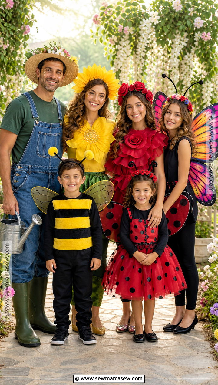 Garden Family Costume For Six - 30 family of 6 halloween costumes