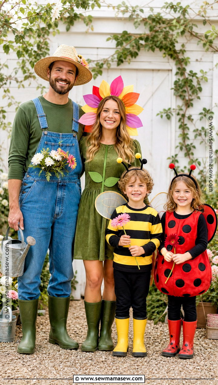 Garden Family Costume - 35 family costumes for four