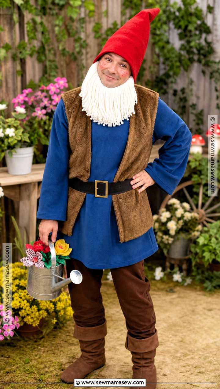 Garden Gnome Costume With Red Hat - 40 good halloween costumes