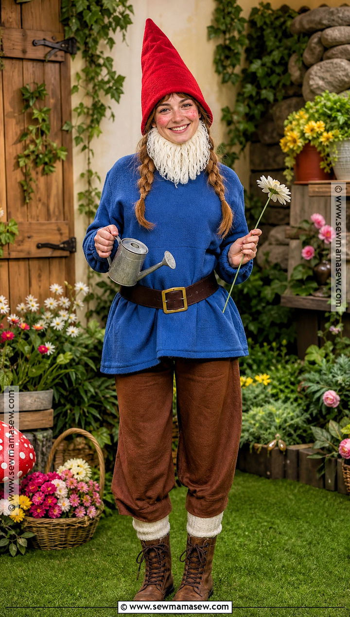 Garden Gnome Costume With Red Hat - 30 lazy costume ideas