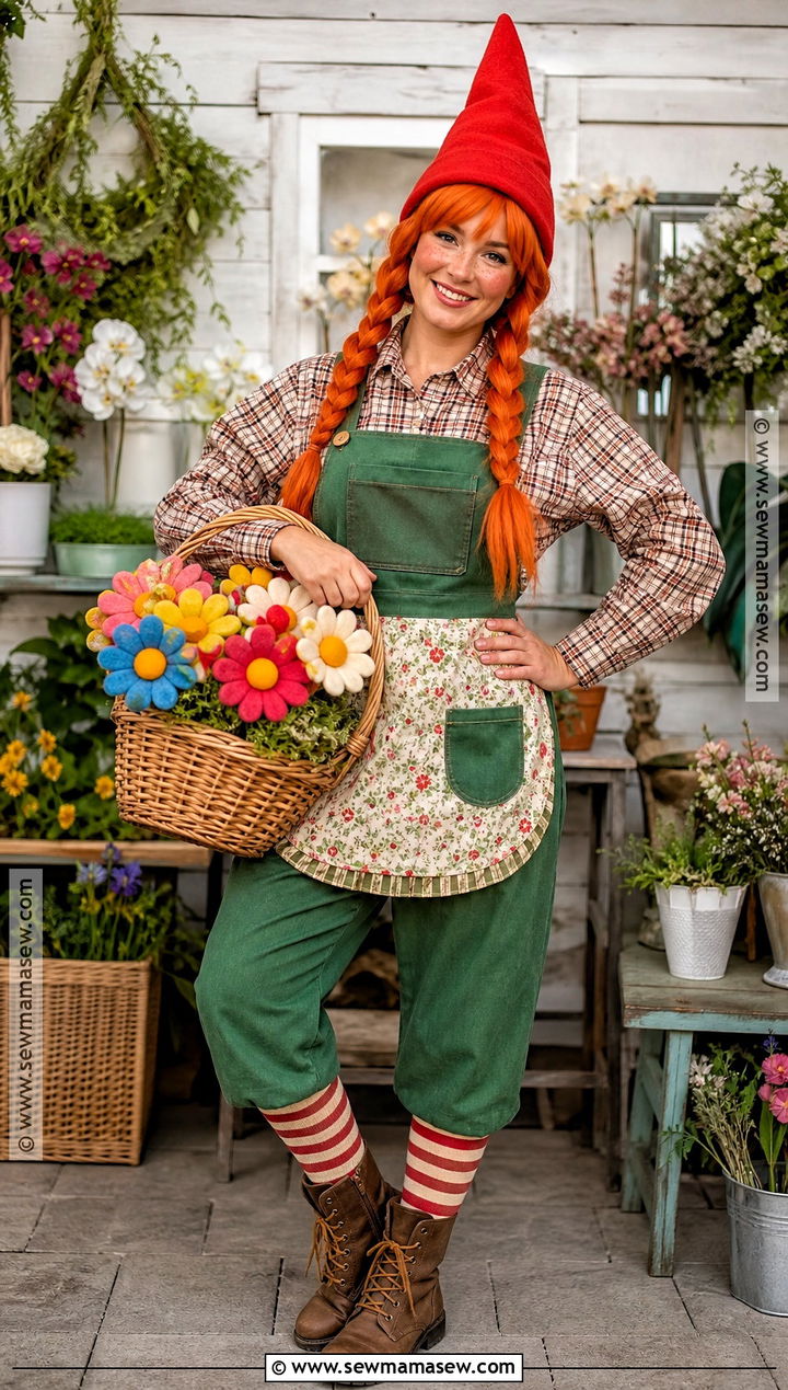 Garden Gnome Florist Halloween Costume - 40 unique halloween costume ideas