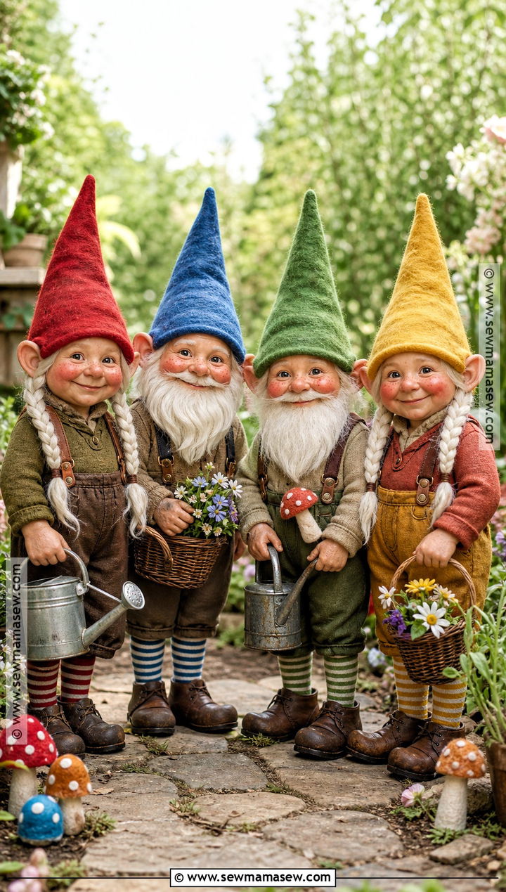 Garden Gnome Group Costume - 45 4 people halloween costumes