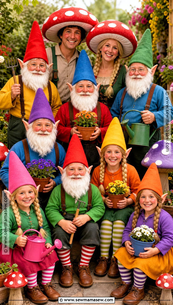 Garden Gnome Group Costume - 30 halloween costumes for big groups