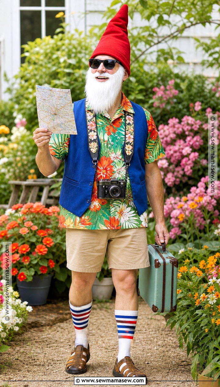 Garden Gnome On Vacation Costume - 30 original costumes