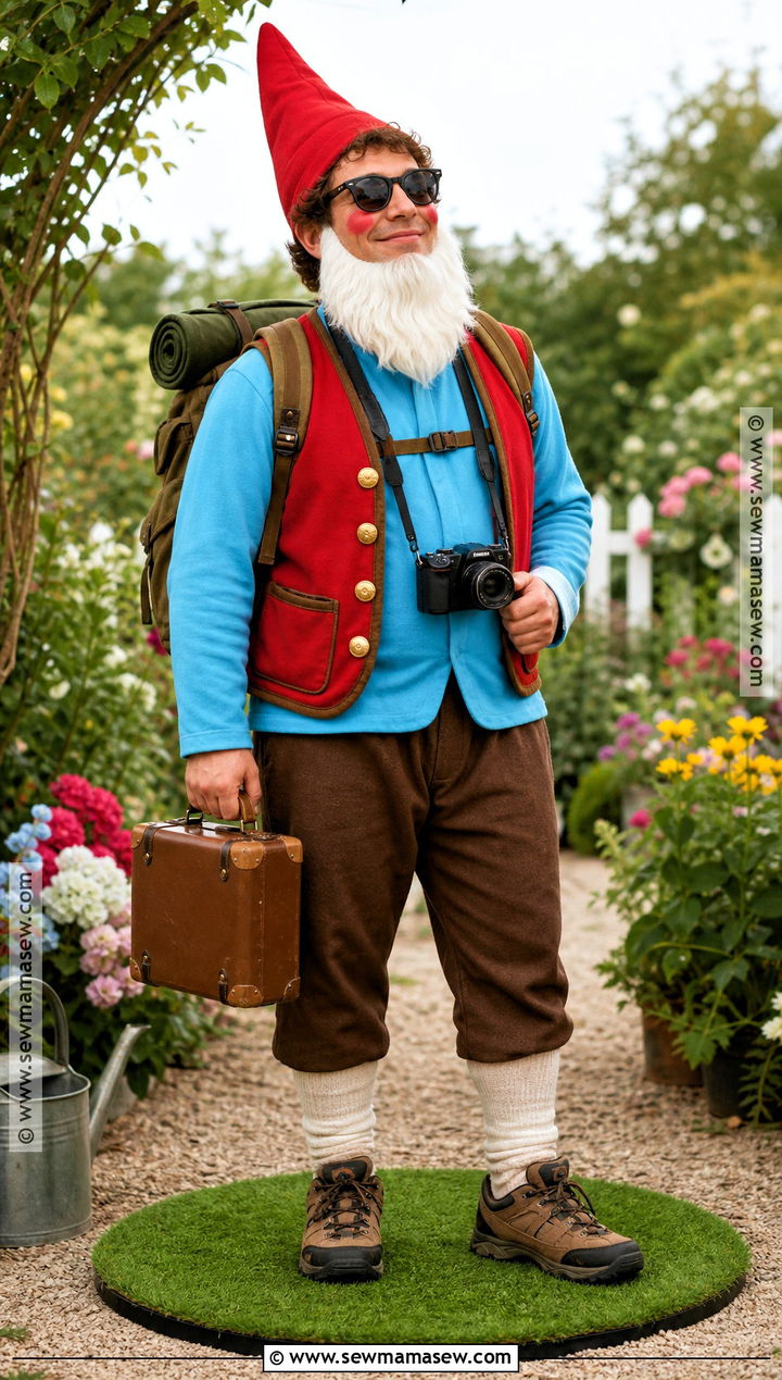 Garden Gnome Tourist Costume - 40 non basic halloween costumes