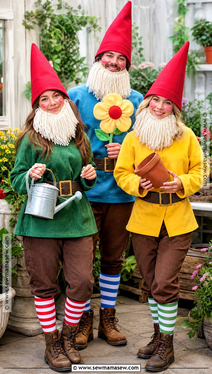 Garden Gnome Triplet Costumes - 30 triplet halloween costumes