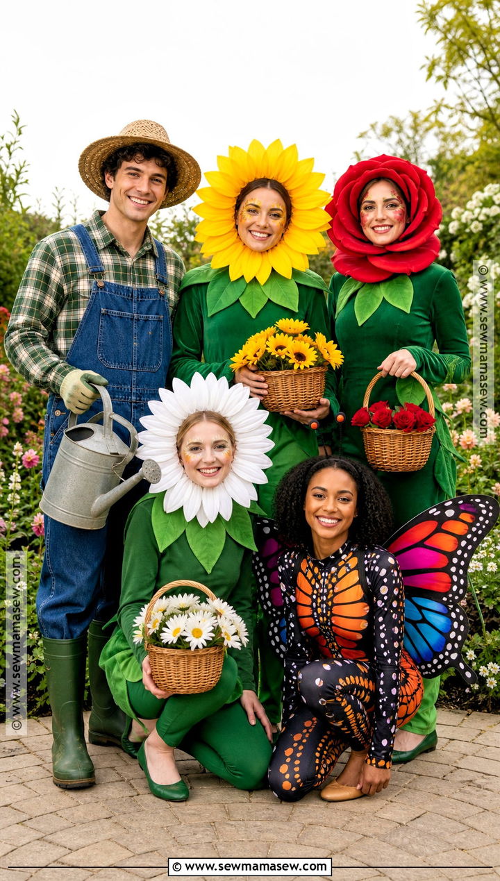 Garden Group Costume - 35 halloween costumes 5 people